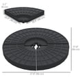 thumbnail image 3 of Outsunny Set of 4 Umbrella Base Weights Outdoor Parasol Holder, 3 of 10