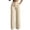 Khaki, variant on Nfurl Dress Pants for Women Business Casual Pleated Straight Leg Slacks Trousers High Waisted Work Office Slacks Pants with Pockets White,M