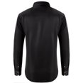 thumbnail image 3 of RXIRUCGD Chemises Cardigan pour Hommes, Mode Décontractée, Unies, Col Rabattu, Boutons, Noir, Taille : M, 3 of 3