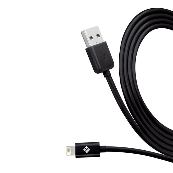 Tech Solutions Charge + Sync 5 FT. Lighting to USB Cable Black