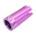 thumbnail image 1 of pitrice Fishing Rod Gimbal Metal Pole Cap for Holder Rod Rod Repair Black DIY Building Rod Violet Length 5.5cm, 1 of 6