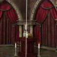thumbnail image 4 of GUOOL Rideaux Occultants Rouges pour Porte et Fenêtre - Draperie Assombrissante à Impression 3D - 2 Panneaux Rideau Rouge pour Porte, 4 of 8
