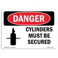 thumbnail image 1 of SignMission OS-DS-A-1218-L-1114 12 x 18 Po Signe de Danger OSHA - les Bouteilles Doivent Être Fixées, 1 of 1