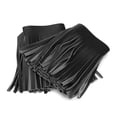 thumbnail image 2 of 2pcs Motorcycle Retro Foot Pedal Saddlebag Craft Artificial Leather Fringe(Black), 2 of 9