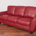 thumbnail image 3 of CorLiving Jazz Red Bonded Leather Sofa, 3 of 5