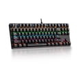 thumbnail image 4 of 87-key Mechanical Keyboard Wired Keyboard RGB Backlit Keyboard Blue Switch/ 26-key Rollover/ Multimedia Combination Keys Black, 4 of 8