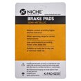 thumbnail image 2 of Niche Rear Brake Pad Set for Honda CBR250R Semi-Metallic Motorcycle 519-KPA2452D, 2 of 5