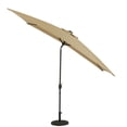 thumbnail image 2 of Nassau 6.5-ft x 10-ft Rectangular Market Umbrella with LED Bulb Lights - Champagne - Breez-Tex Canopy, 2 of 9
