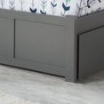 thumbnail image 4 of Madison Lit Plateforme en Bois Simple TG avec Pied de Lit et Tiroir-Lit Simple TG, Gris, 4 of 17