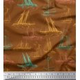 thumbnail image 1 of Soimoi Rayon Fabric Ship Ocean Print Sewing Fabric Yard 56 Inch Wide, 1 of 3