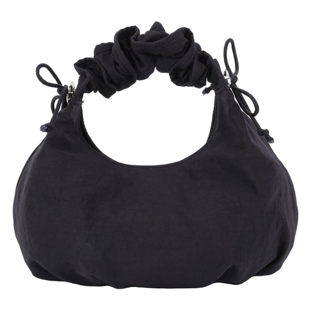 MesaSe Sac d'Aisselle en Toile avec Cordon, Sac Hobo, Sac d'Aisselle pour Filles (Blanc)