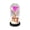 Rose, variante sur Ornement de Veilleuse en Acrylique Rose de Noël avec Strass Dorés, Guirlande Lumineuse LED pour Déco des Fêtes, Décoration de Bureau et de Chevet, ambiance Romantique