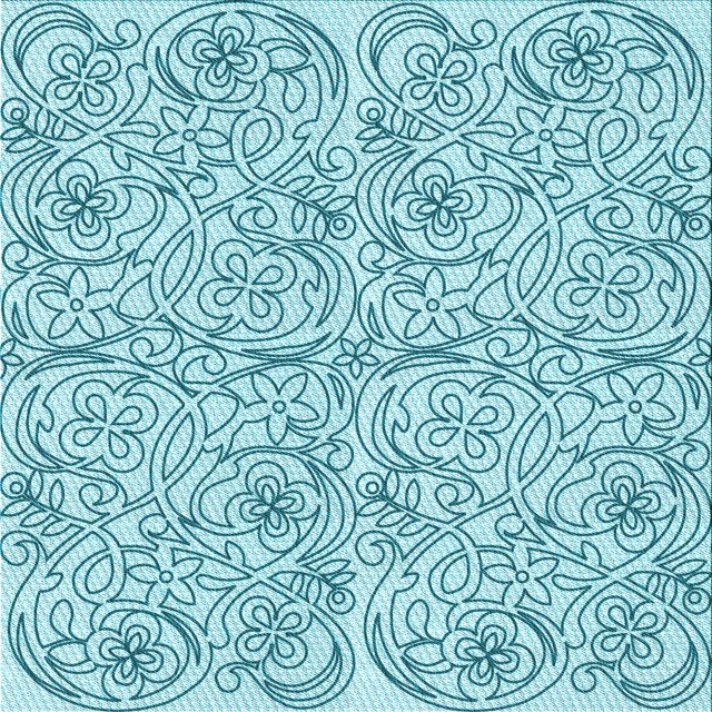 Ahgly Company Machine Washable Indoor Square Transitional Blue Ivy Blue Area Rugs, 4' Square