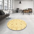 thumbnail image 3 of Ahgly Company Indoor Rectangle Abstract Mustard Yellow Oriental Area Rugs, 7' x 9', 3 of 6