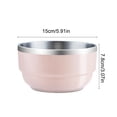 thumbnail image 4 of Sentmoon Stainless Steel Mixing Bowls Large Stainless Steel Bowl Tableware Portable Household Fruit Basin Insulated Bowl Stackable and Nestable Stainless Steel Bowl, 4 of 7