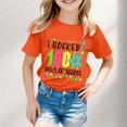thumbnail image 2 of TZEWGL T-Shirts For Girl Print Round Neck Loose Short Sleeve Clothes For Newborns size 5-6T, 2 of 4