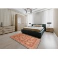 thumbnail image 4 of Ahgly Company Tapis d'Intérieur Carrés Abstraits Rouges Abstraits pour Aire, 5 Pieds Carré, 4 of 6