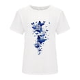 thumbnail image 4 of T-shirts Graphiques pour Femmes Décontractés à Imprimé Papillon, Manches Courtes, T-Shirts d'Été à Col Rond, Coupe Ample, Chandails Tee pour Jeans, 4 of 6