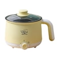 thumbnail image 1 of Tnarru Electric Cooking Pot Raman Cooker Stainless Steel Mini Travel Cooker Portable Cooking Pot for Dumpling Steak Soup Fry Oatmeal without steamer, 1 of 8