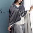 thumbnail image 2 of Blanket Doublelayer Tartan Lady Winter Scarf Wrap Multifunction Plaid Warm Shawl Home Textiles Multipurpose Blanket Soft Breathable Machine Washable All-Season Throw Blanket for Hot Sleepers, 2 of 3