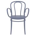 thumbnail image 4 of Compamia Victor XL Resin Outdoor Arm Chair Dark Gray, 4 of 7