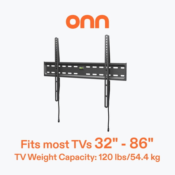 onn. 32 in.–86 in./81.28 cm–218,44 cm Fixed TV Wall Mount