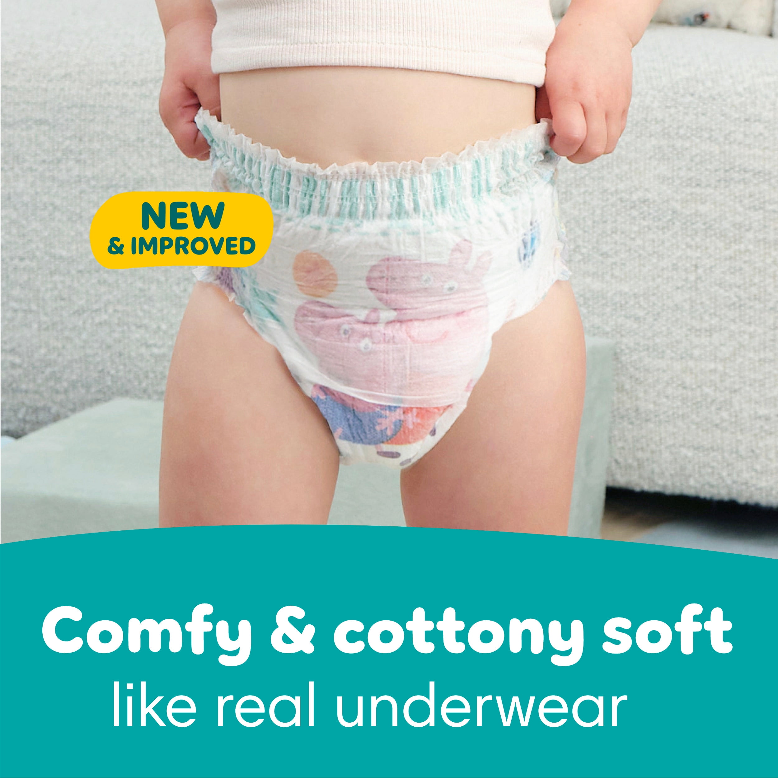 Pampers Easy Ups Training Underwear Peppa Pig Size 6 (4T5T), 104 Count
