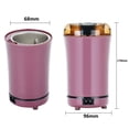 thumbnail image 3 of Graflsoa Moulin Électrique Rose pour Café et Noix avec Lames en Acier Inoxydable, Réglages Ajustables et Couvercle Transparent pour un Suivi Facile, 3 of 7