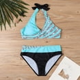 thumbnail image 4 of Bikini Sets for Women Plus Size Halter Swimsuits Two Piece Bathing Suit, 4 of 7