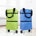 thumbnail image 4 of Air Vacuum Bag Accelerateh 2 In 1 Foldable Shopping Cart Trolley With Wheels Portable Green Storage Solution For Travel And Home, 4 of 4