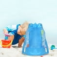 thumbnail image 4 of Dvkptbk Nylon Double Shoulder Net Bag Outdoor Beach Bag for Children's Beach Toys Storage Bag for Playing Sand Tools Beach Bag Large Capacity Bag Swimming, 4 of 6