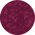 thumbnail image 1 of Ahgly Company Tapis d'Intérieur Lavable à la Machine, Carré, Transitionnel, Rouge Framboise, Tapis de Zone, 3 Pieds Carré, 1 of 7