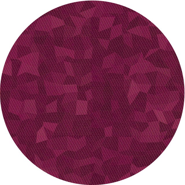Ahgly Company Tapis d'Intérieur Lavable à la Machine, Carré, Transitionnel, Rouge Framboise, Tapis de Zone, 3 Pieds Carré