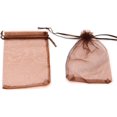 thumbnail image 3 of ORUYROP 100pcs Drawstring Organza Jewelry Candy Pouch Party Wedding Favor Gift Bags (3x4, Brown), 3 of 7