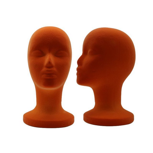 Fashionable Mannequin Foam Female Head for Wig Eyeglass Stand Rack (Grey)