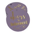 thumbnail image 1 of Inkdotpot Real Gold Foil Cheers To Retirement Tags Favor Hang Paper Tags 100 Pieces, 1 of 6