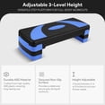 thumbnail image 2 of BalanceFrom Aerobic Step Platform Trainer with Adjustable 3-Level Risers, Black & Blue, 2 of 7