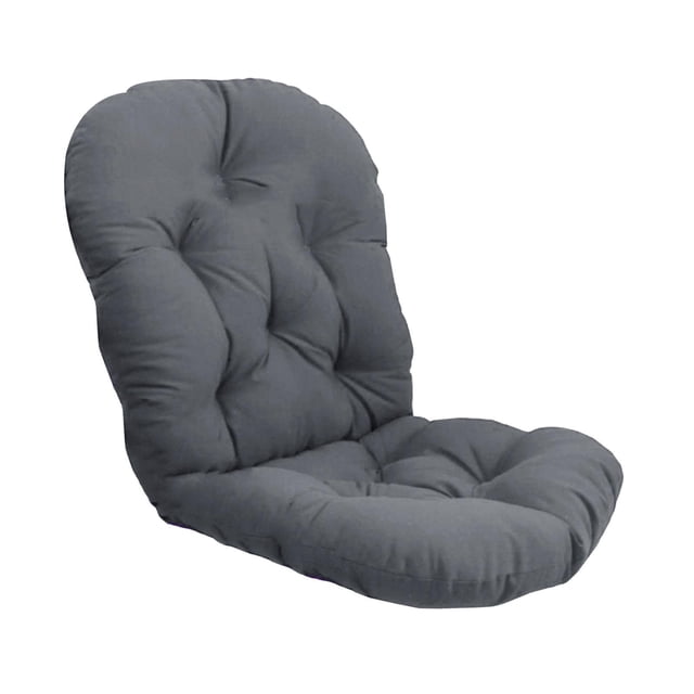 Luzkey Textured Tufted Rattan Swivel Rocking Cushion Pad Seat Cushions 48" x 24" Outdoor/Indoor Patio Dark Gray(Only Cushion)