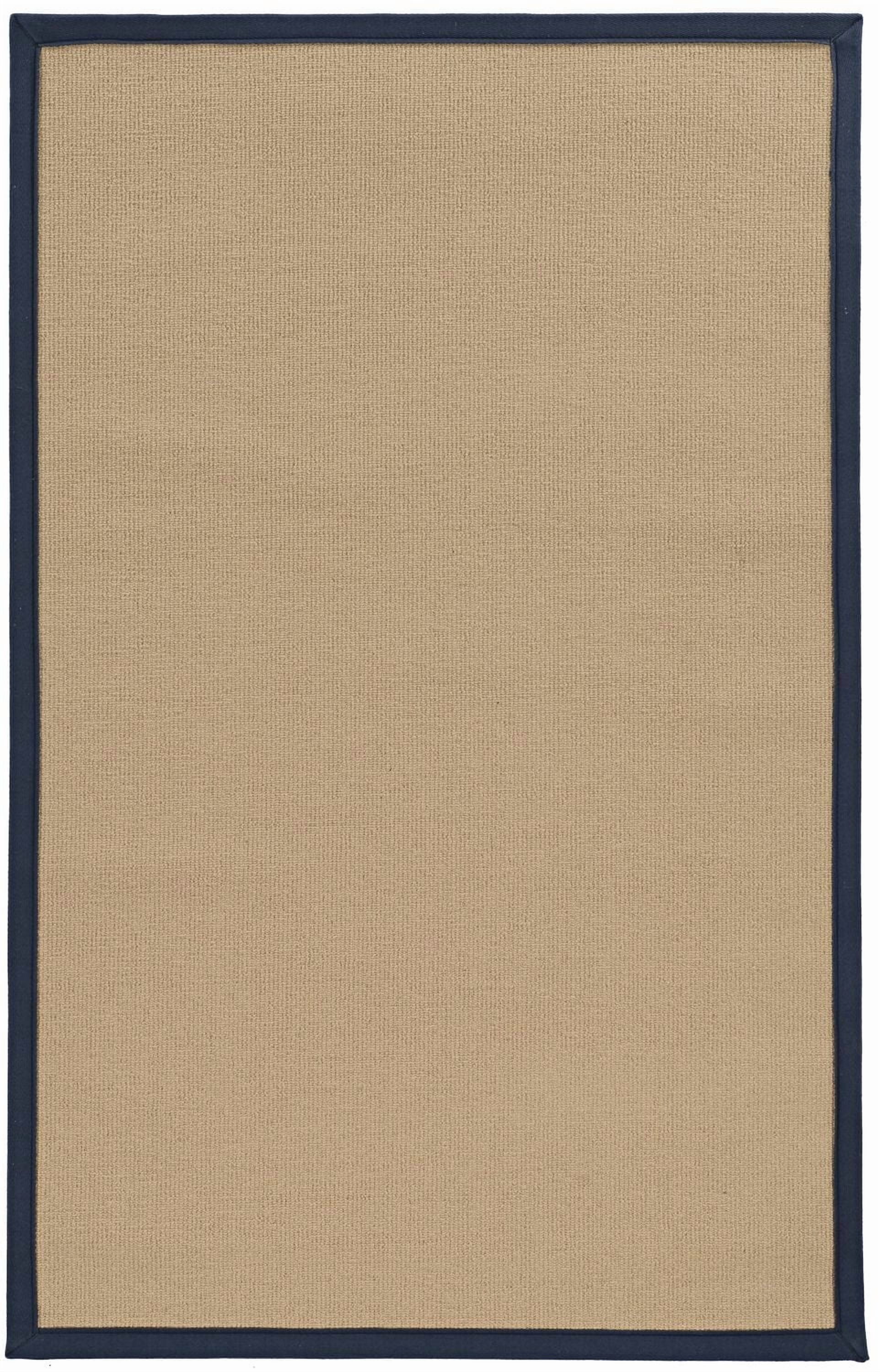 Tapis d'appoint Athena sisal et bleu de 4 pi x 6 pi