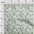 thumbnail image 2 of oneOone Polyester Spandex Vert Clair Tissu à Coudre Floral Rétro Tissu Imprimé par la Cour 56 Pouces de Large, 2 of 5
