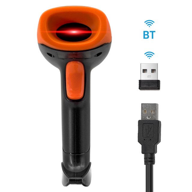 Scanner de Code-Barres, Portatif 1d/2d/qr Scanner Usb Support de Barre Filaire Code Papier / Support de Code d'Écran Papier Bt Usb Pdf417 Compatible avec le Scanner de Livre Code de Papier Portable / Code d'Écran 1d/2d/qr Scanner Bt