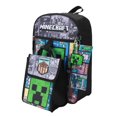 thumbnail image 3 of Minecraft Backpack 5-Piece Set 16” Flap Lunch Kit, Utility Case, Keychain and Carabiner, 3 of 8