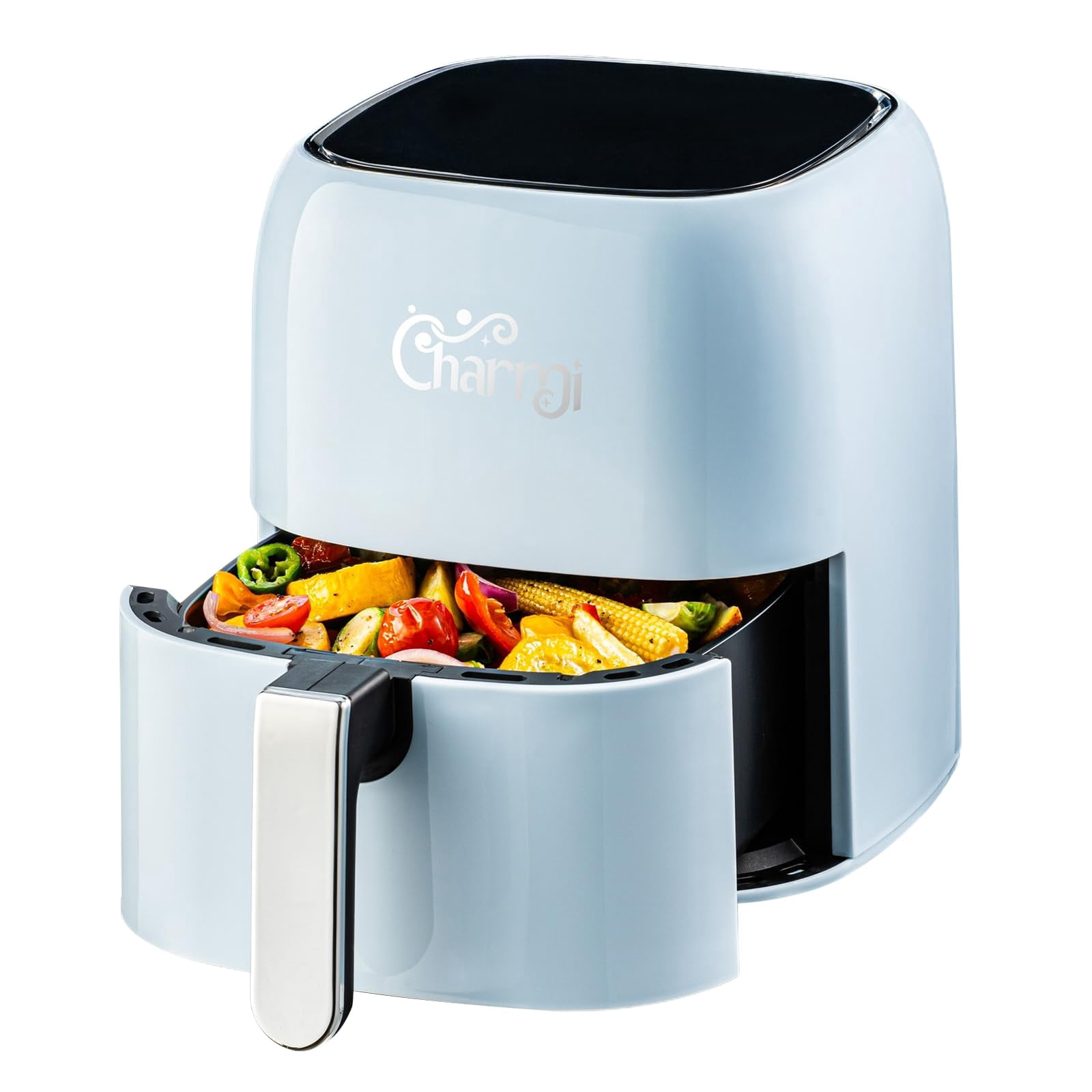 Charmi 5QT Air Fryer &ndash; Beautiful Retro Design, Stylish Countertop Look, Safe Auto Shutoff, Digital Touchscreen, 8 Cooking Presets, Digital Reci