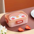 thumbnail image 1 of Yhmxh Lunch Box for Kids Kitchen Gadgets Plastic Lunch Box Cute Four-button Children's Lunch Box Student Can Microwave Portable Portable Lunch Box Lunch Containers Bentgo Lunch Box, 1 of 3