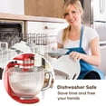 thumbnail image 4 of Glass Bowl for KitchenAid Mixer, 4.5-5 Quart Tilt-Head for KitchenAid Glass Mixer Bowl for Stand Mixer With Pour Spout and Measurement Markings, Dish, 4 of 7