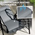 thumbnail image 4 of Outsunny Hammock Chair, Patio Wicker Swing Chair with Stand, Light Grey, 4 of 10