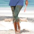 thumbnail image 2 of Womens Relaxed Fit Cargo Pants by Generic XL Solid Black Casual Capris, Drawstring, Cropped, Lightweight, 1 Count, 2 of 5
