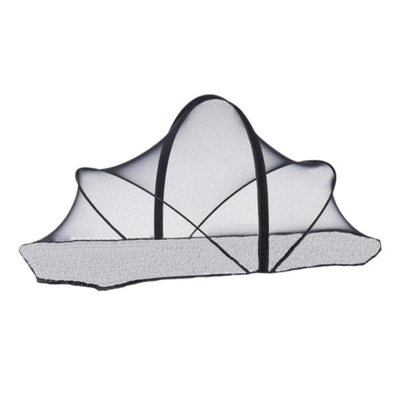 Lipstore Baby Crib Net Breathable Protective Removeable Crib Cover for Travel Home Bed Black M