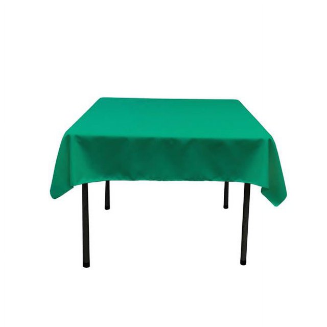 LA Linen TCpop58x58-JadeP53 Nappe Carrée en Popeline de Polyester Jade - 58 x 58 Po