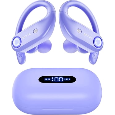 Bluetooth Earphones with 4-Mics and 100 hours of playback time, equipped with a 2200mAh wireless charging case